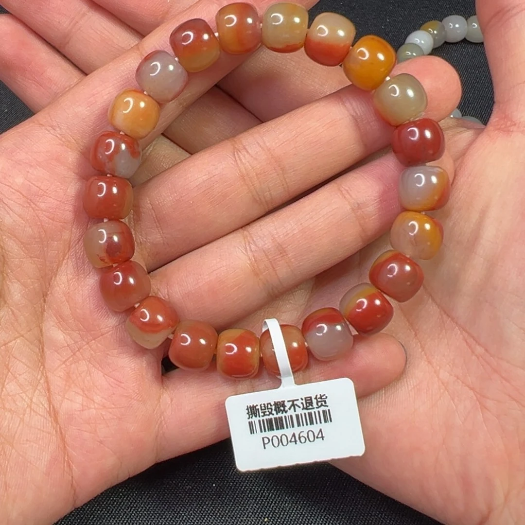 石英质玉（黄龙玉）4604老型手串卡10未镶嵌