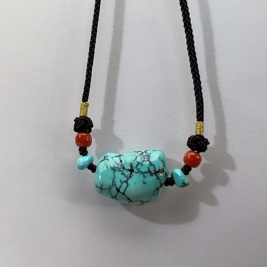 绿松石未镶嵌挂件