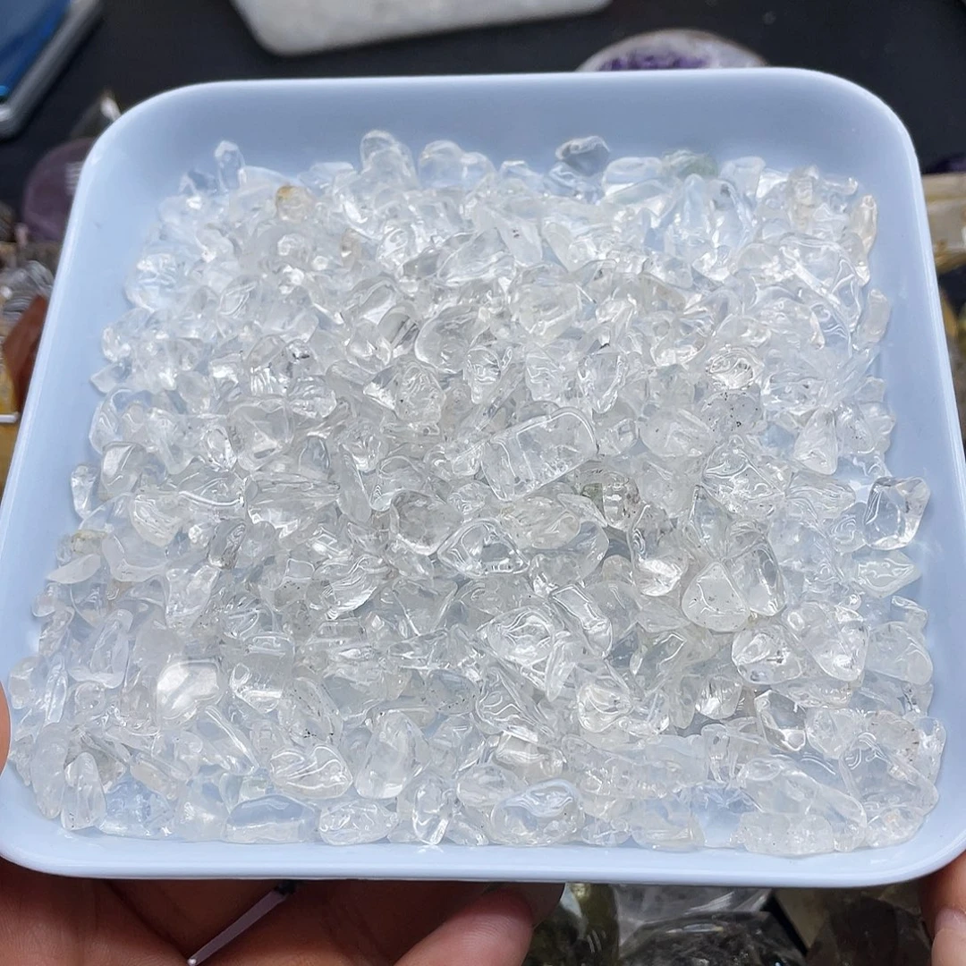 水晶珠宝半成品未镶嵌27白水晶碎石