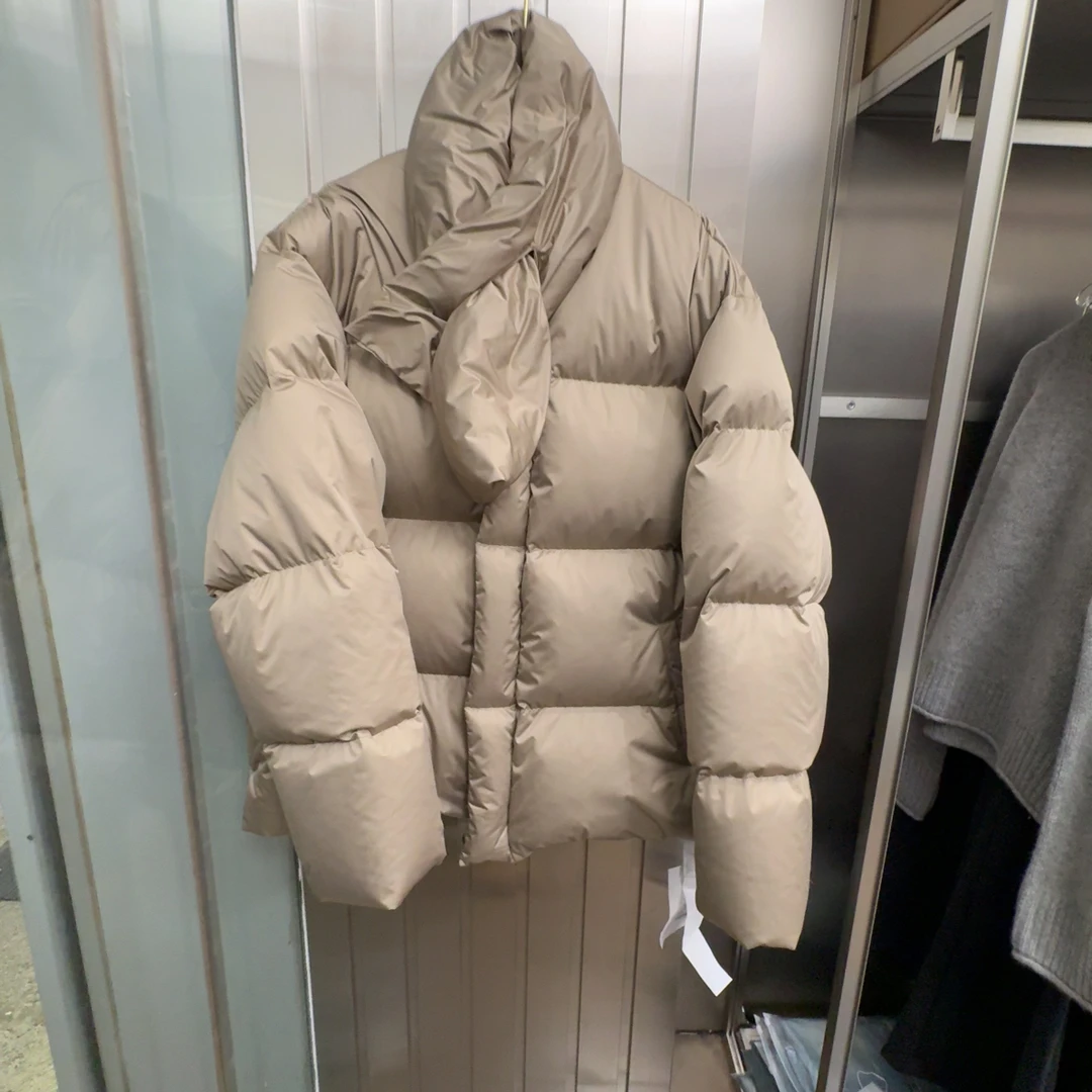 BBL计师款无领围巾羽绒棉服S621