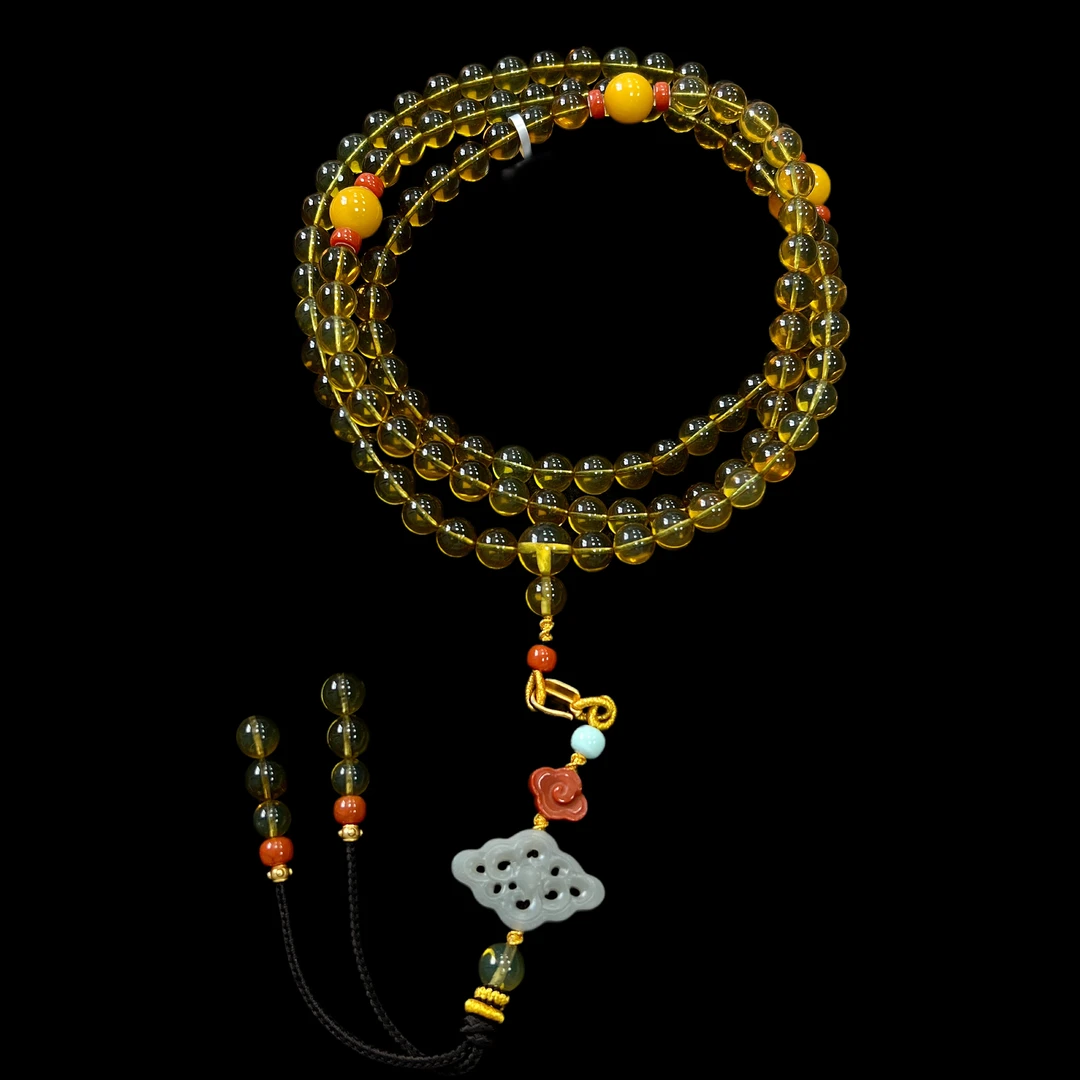 9082-蓝珀项链多样性发一