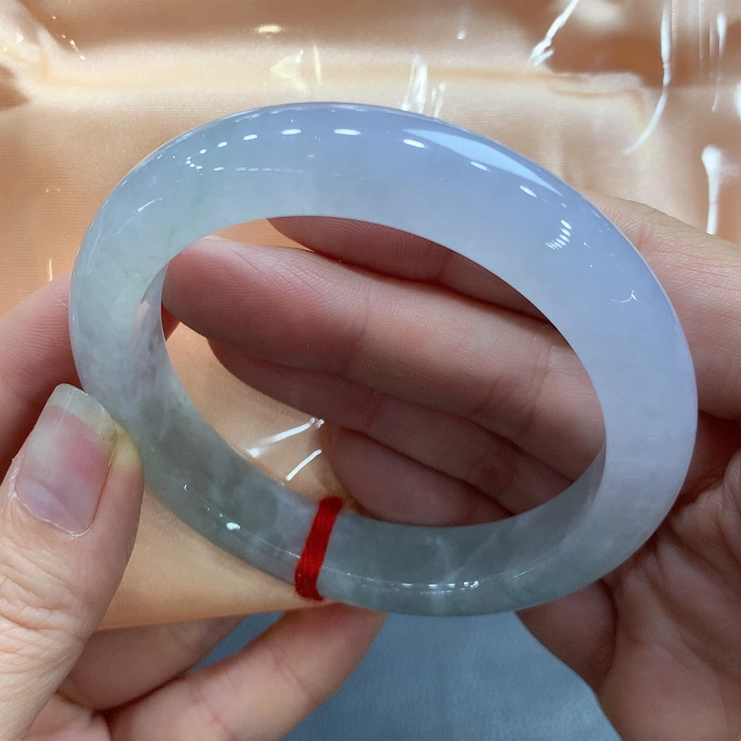 翡翠未镶嵌手镯57.8正圈