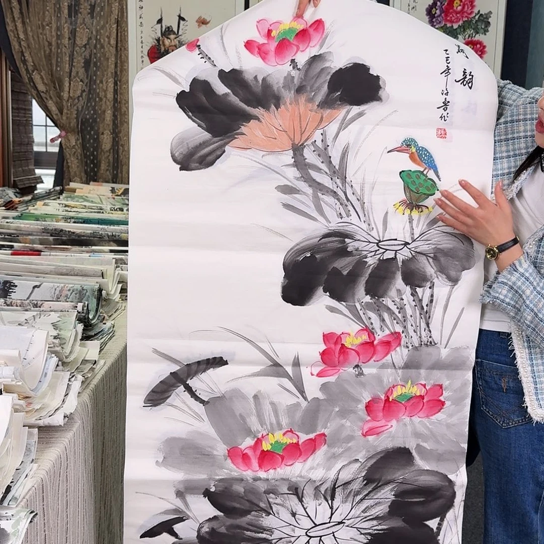 纯手绘国画作品好看