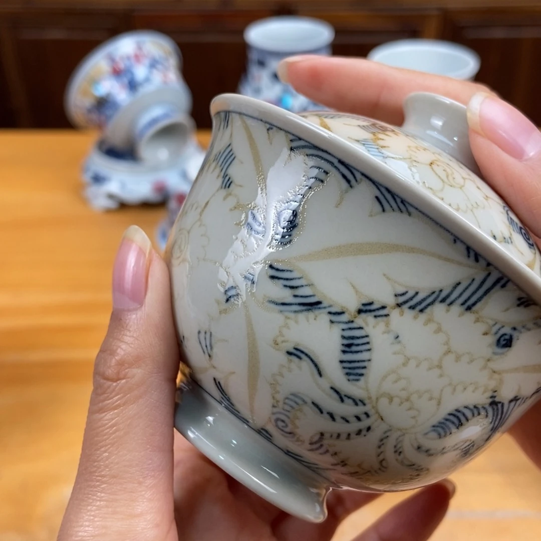 手绘现代茶具非古董
