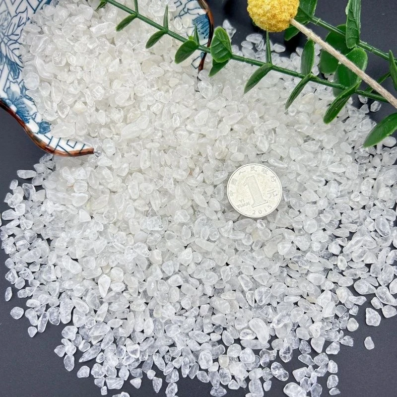 消磁天然白水晶碎石50克（5-7mm）