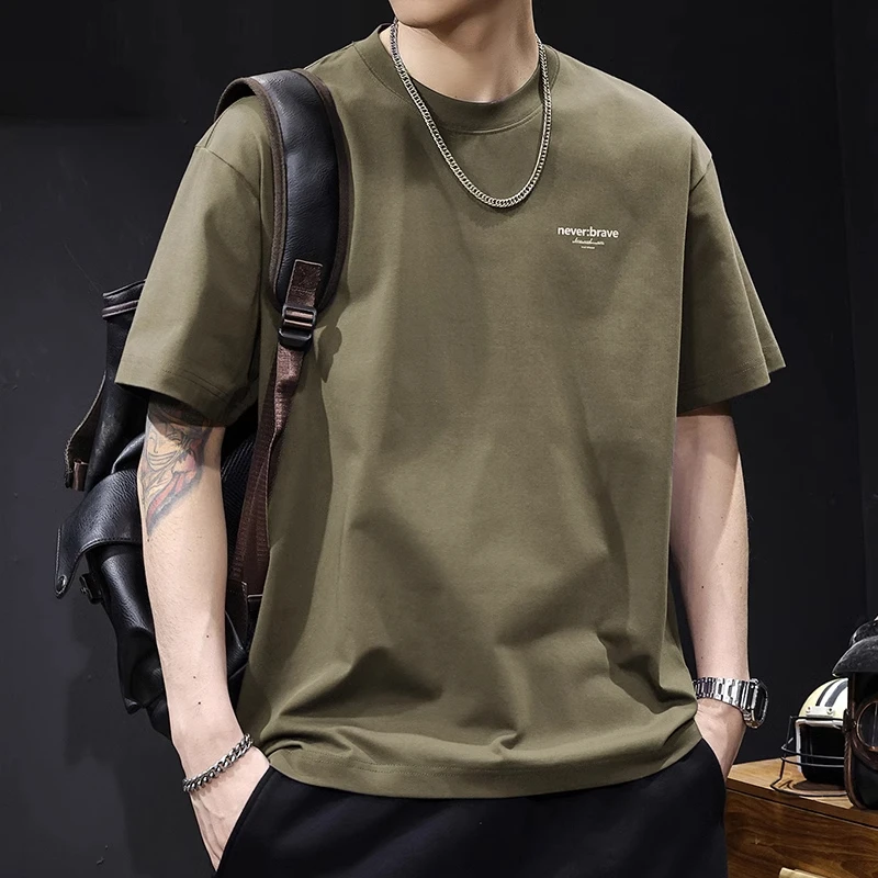 U&PURA短袖t恤男款夏季新款宽松百搭休闲纯色百搭舒适简约潮流T恤