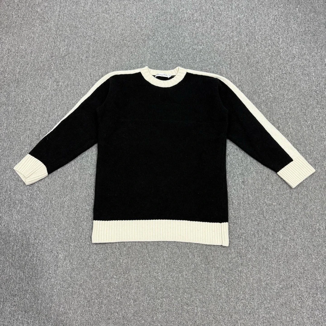 99新 DIOR/迪奥 15947487 nz Dior迪奥 黑白熊猫毛衣 38码99新
