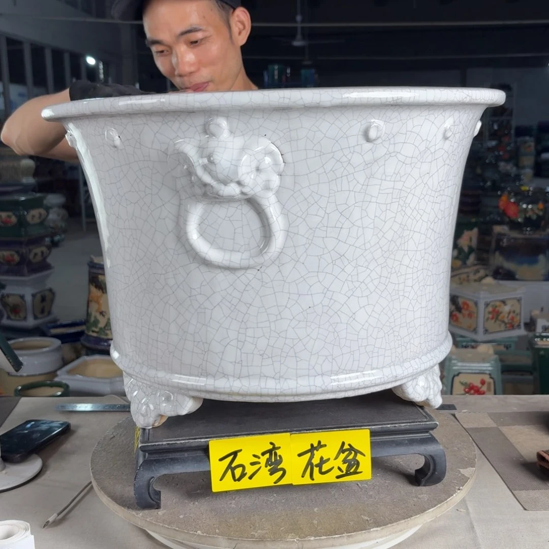 一风堂石湾花盆 内40*26