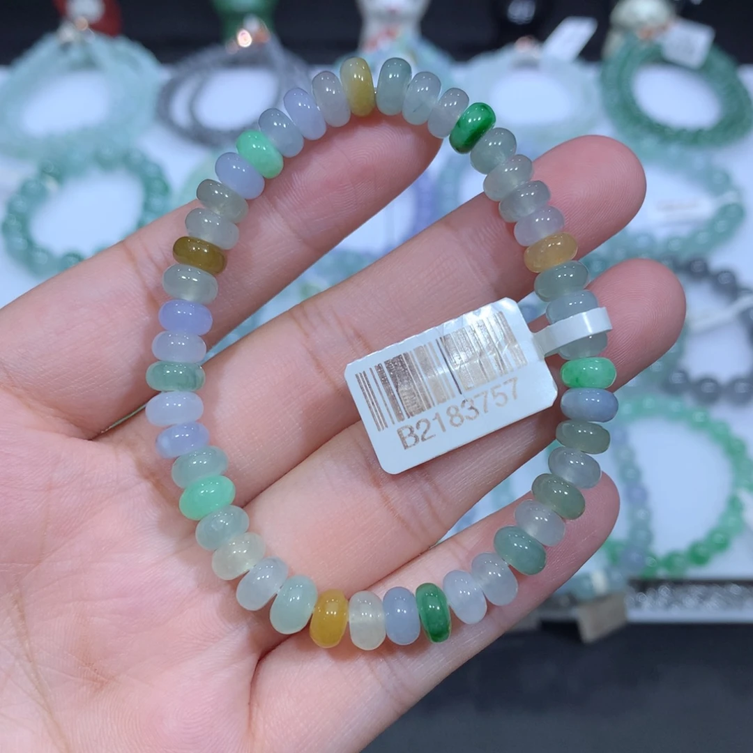 未镶嵌手串翡翠天然