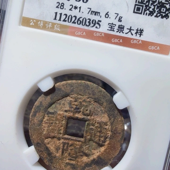 铜DX评级币一个，28尺大样0395