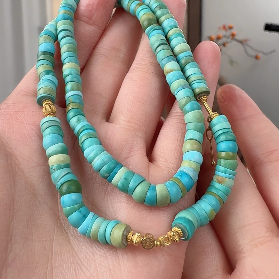 绿松石18K金镶嵌珠宝半成品