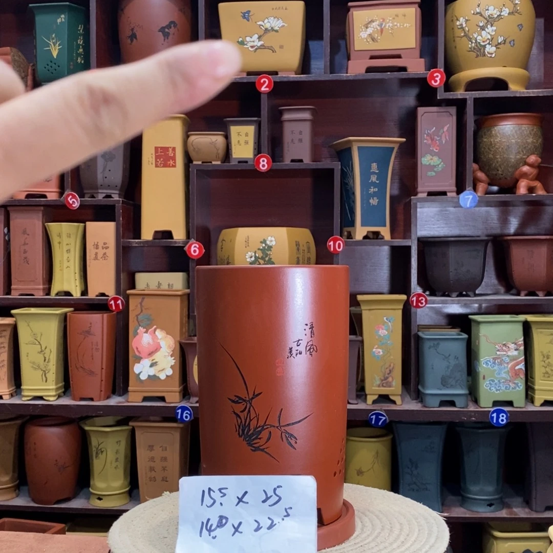 紫砂花盆紫砂花盆