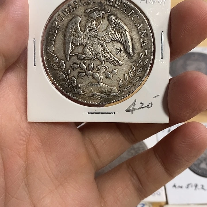 程***银Ag9001881花边鹰洋一枚