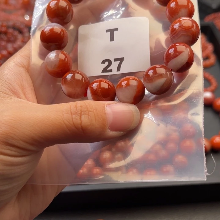 南红玛瑙未镶嵌多样性发货默认微瑕称重14mm