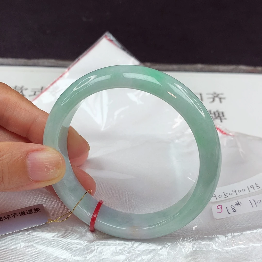 翡翠手镯未镶嵌58圈0195