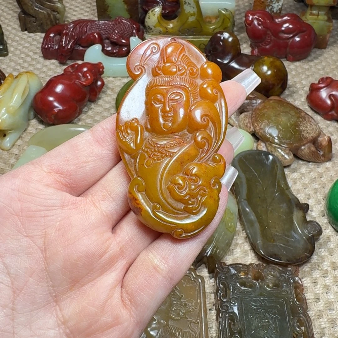 吊坠白玉菩提挂件