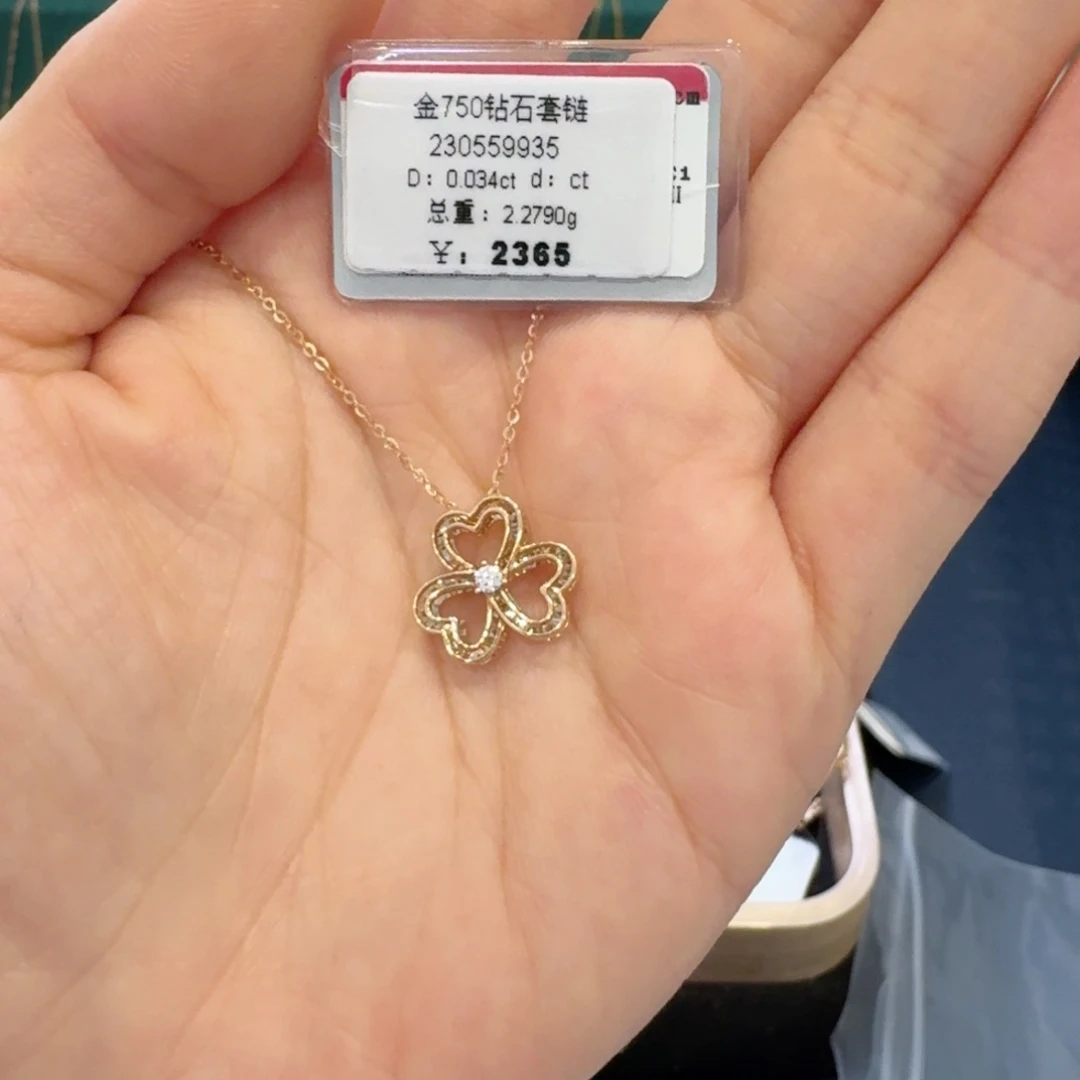 套链钻石18K金镶嵌愿*