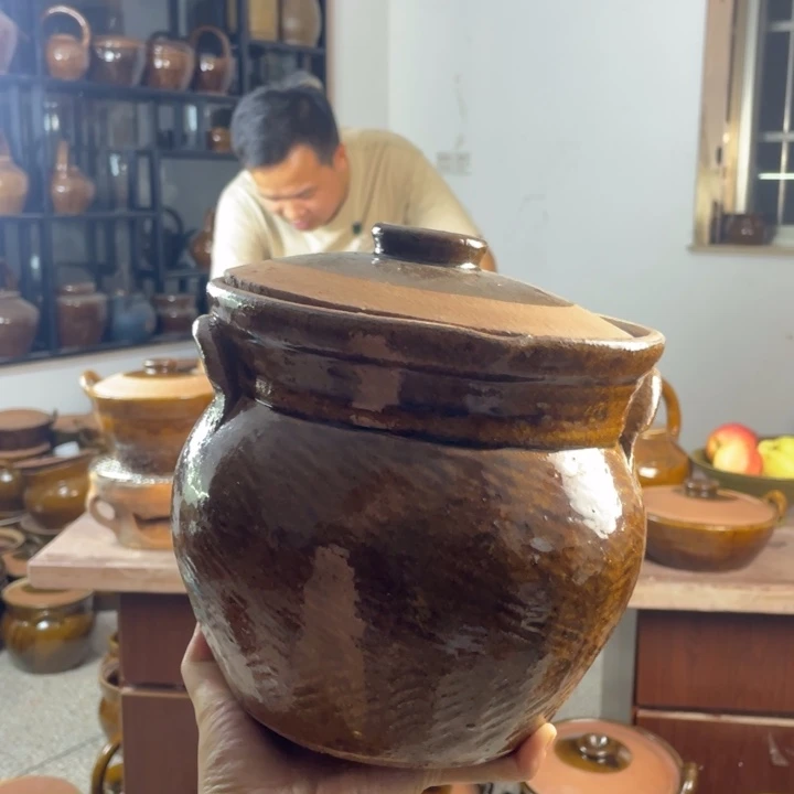 粗陶土炖肉罐炖肉罐炖肉罐3L