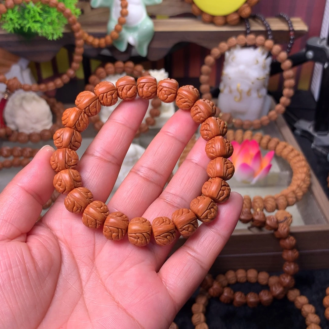吊坠桃核荔枝手串13