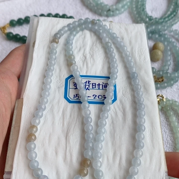 未镶嵌定制翡翠缅甸翡翠a货紫罗兰手链项链卡5.6