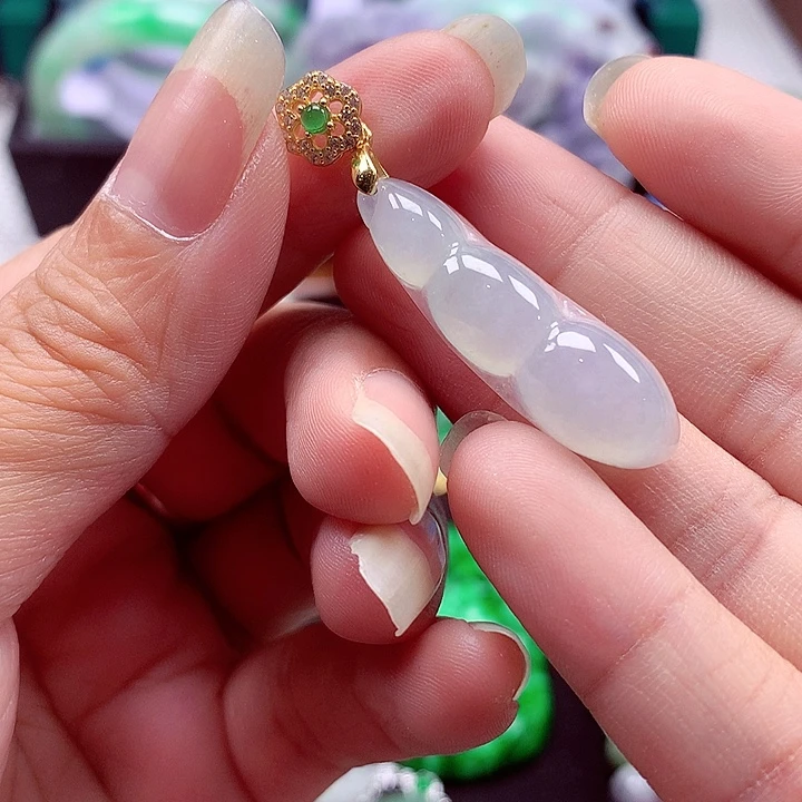 颈饰银S925镶嵌翡翠翡翠