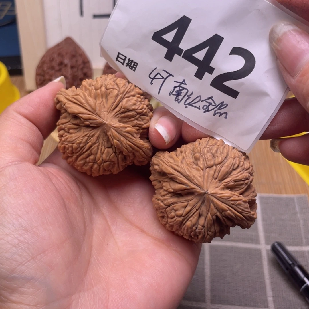 文玩核桃把件442号47全品南江