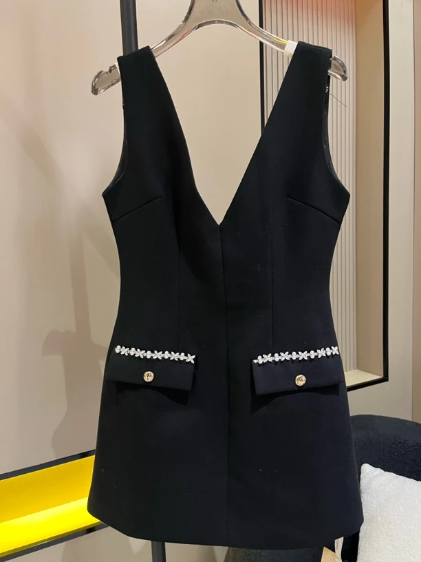 珍珍新品气质显瘦马甲连衣裙3297