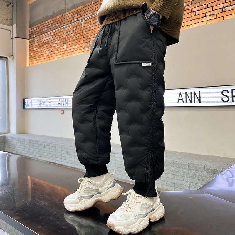 男童羽绒裤子2025新款秋冬儿童一条过冬加厚大童冬季保暖男孩长裤