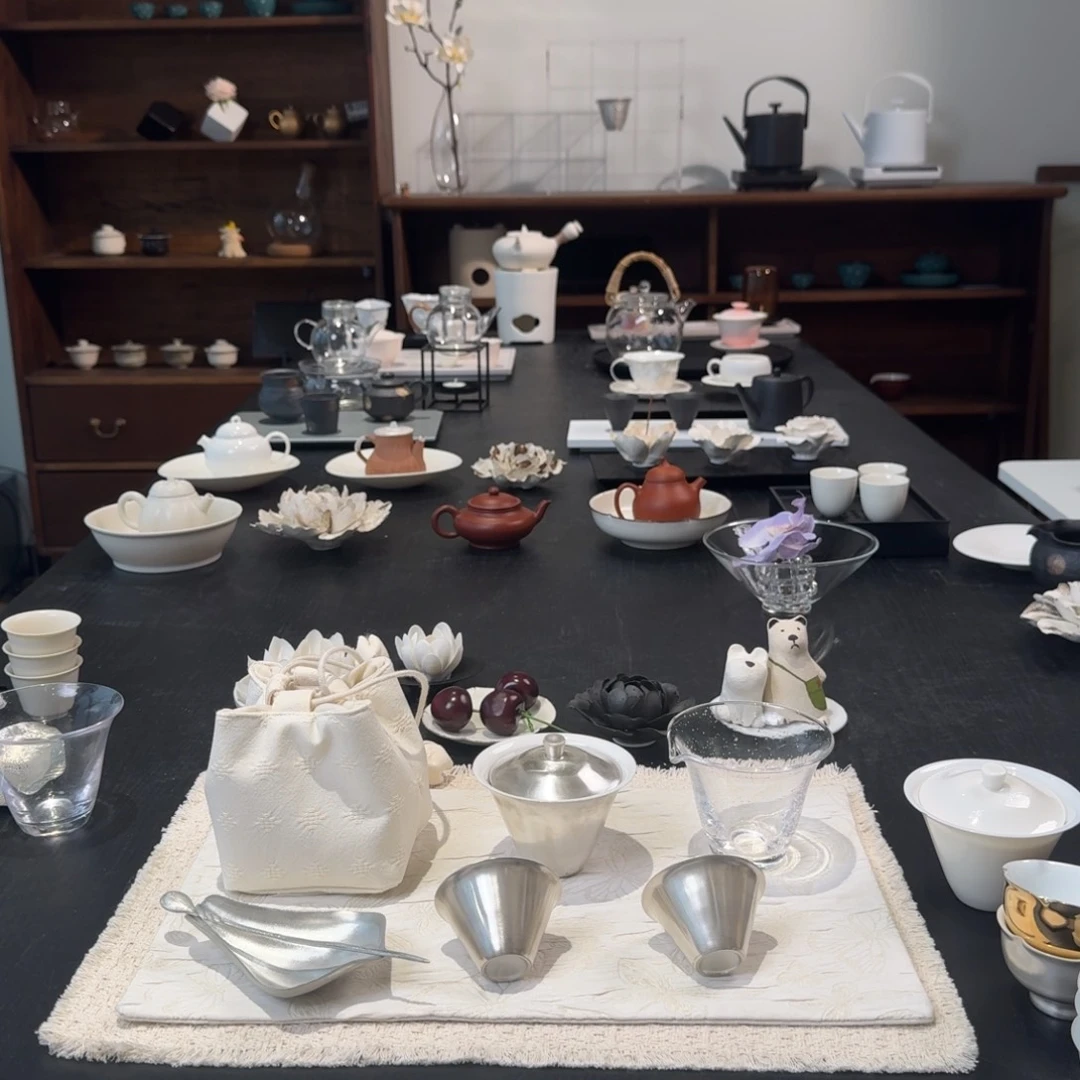 88折鎏银4件套 送茶则茶拨小茶包