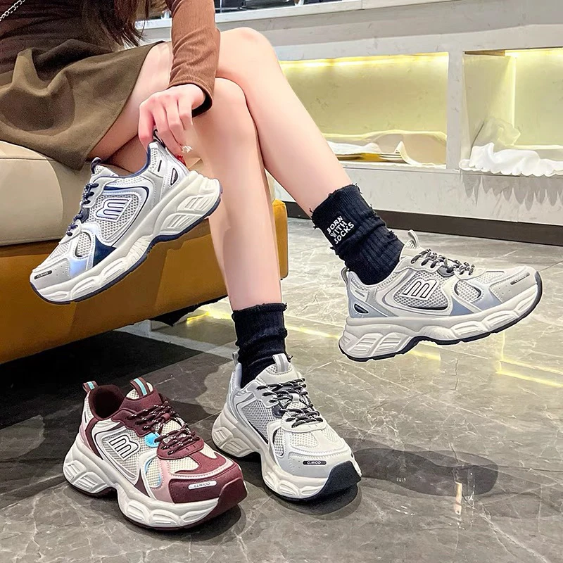 852时尚百搭休闲厚底增高四季运动老爹鞋a52