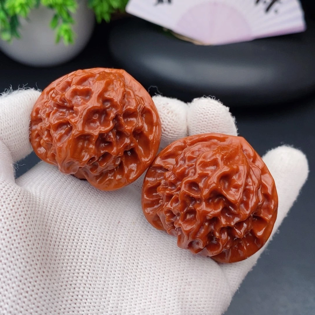 文玩核桃把件43龙鳞651