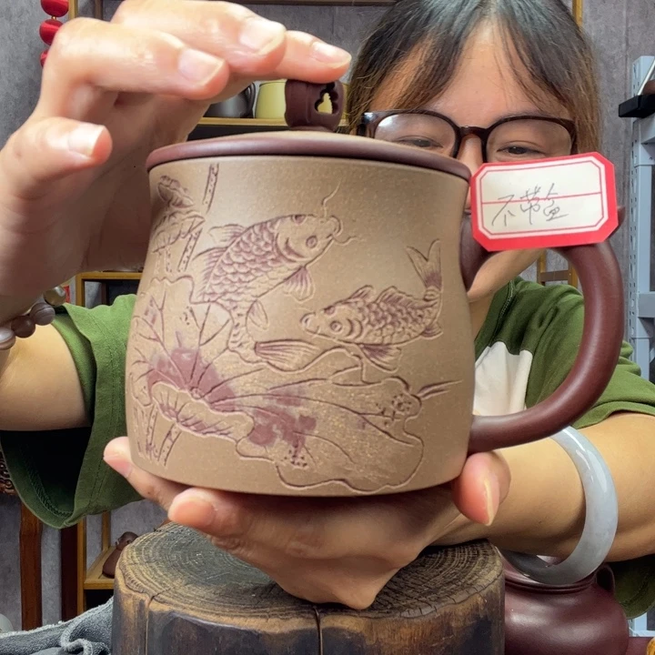 茶杯紫砂原矿紫砂杯