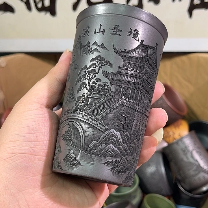 茶杯紫砂全手工紫砂主人杯