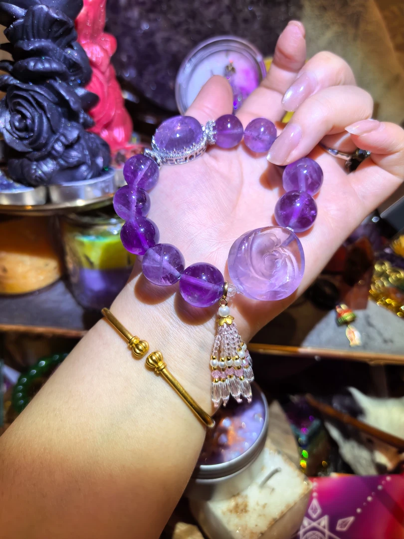 非金属珐琅手链 巨无霸漏价紫狐手链