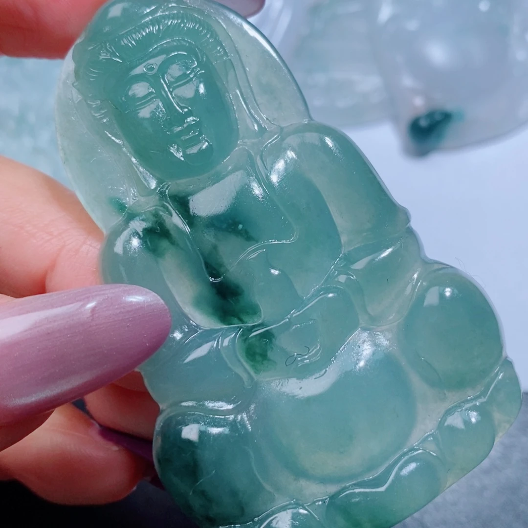 定制翡翠未镶嵌吊坠