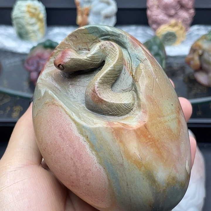 石英质玉未镶嵌摆件