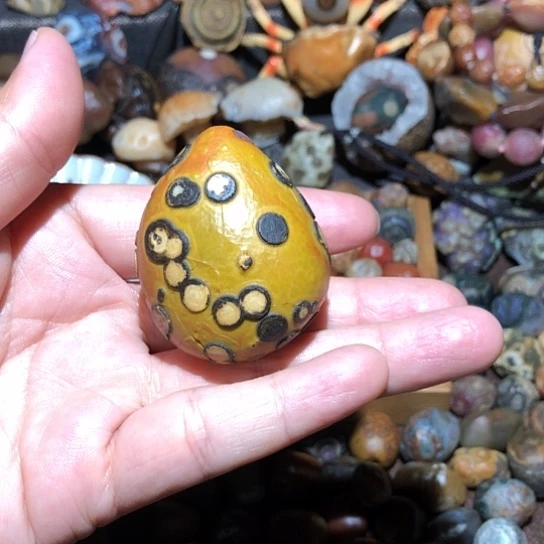 石材战国红眼睛石原石象形