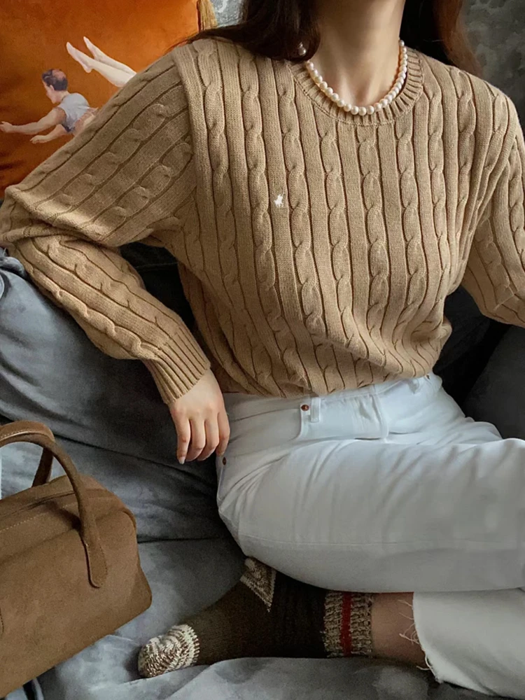 烟管裤TT 2025春季新款女装复古立体绞花肌理感