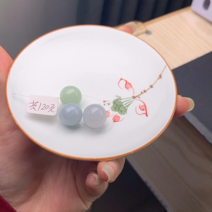 叶****翡翠未镶嵌手链翡翠y1217 卡12+