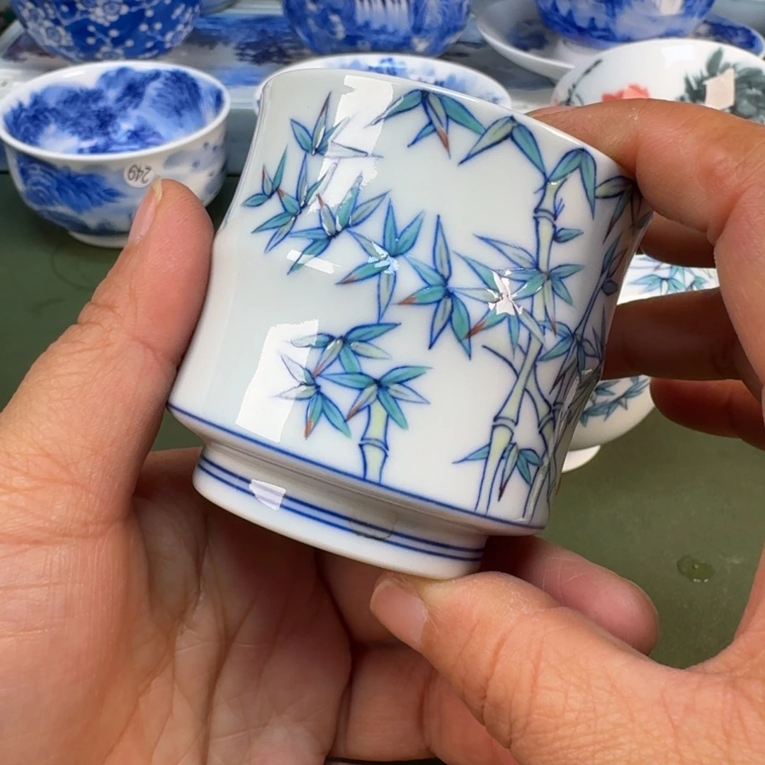 陶景德镇纯手绘茶具圆圆