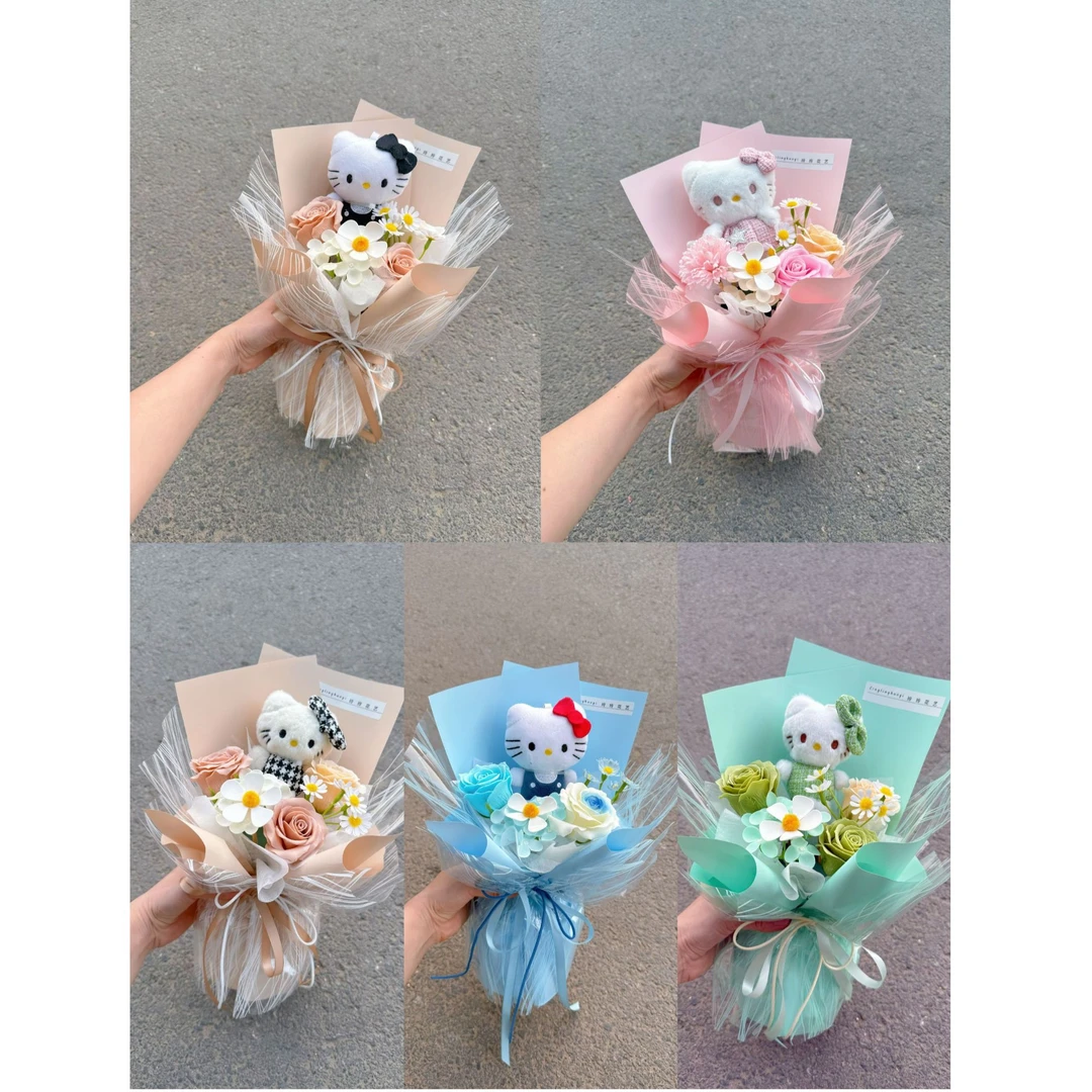 【玲玲专属】卡通玩偶花束香皂花材料包