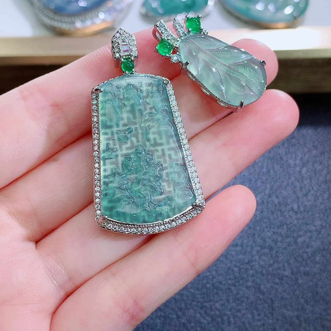 颈饰未镶嵌翡翠翡翠