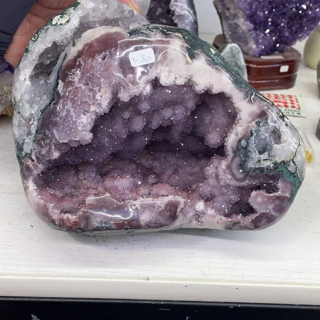 银S925镶嵌紫晶珠宝半成品捡漏