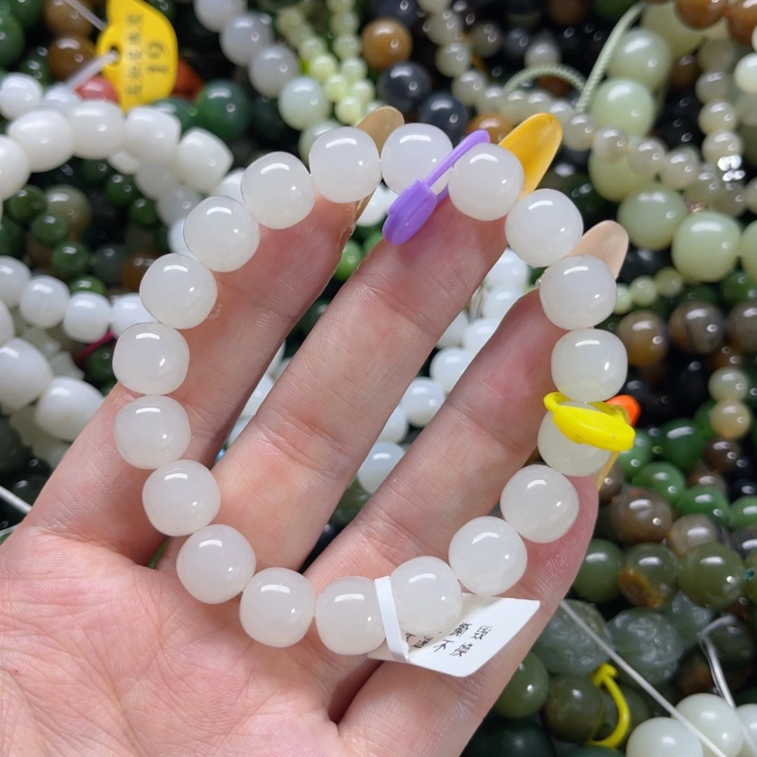 和田玉未镶嵌手链