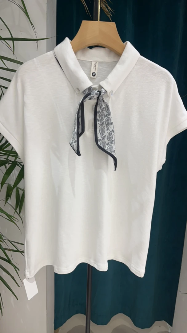 辰喆女装2573款丝巾短袖