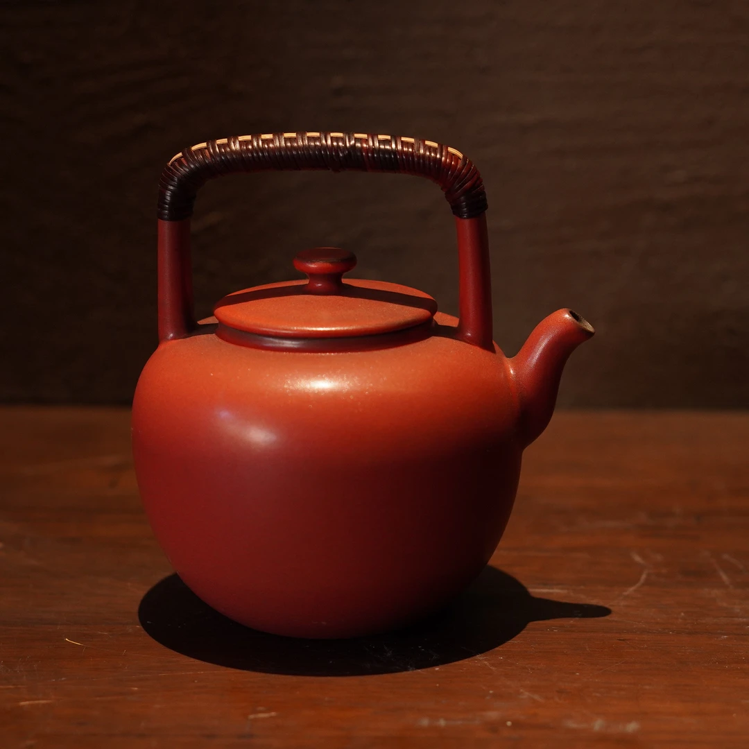 【好物】山楂红小吴经提梁壶（黑把手）400ml（W0257）