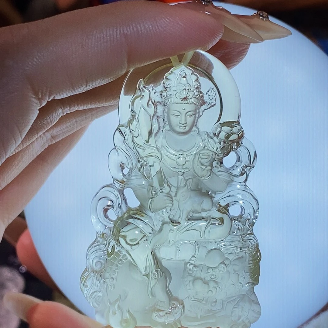 快***龙未镶嵌水晶颈饰吊坠