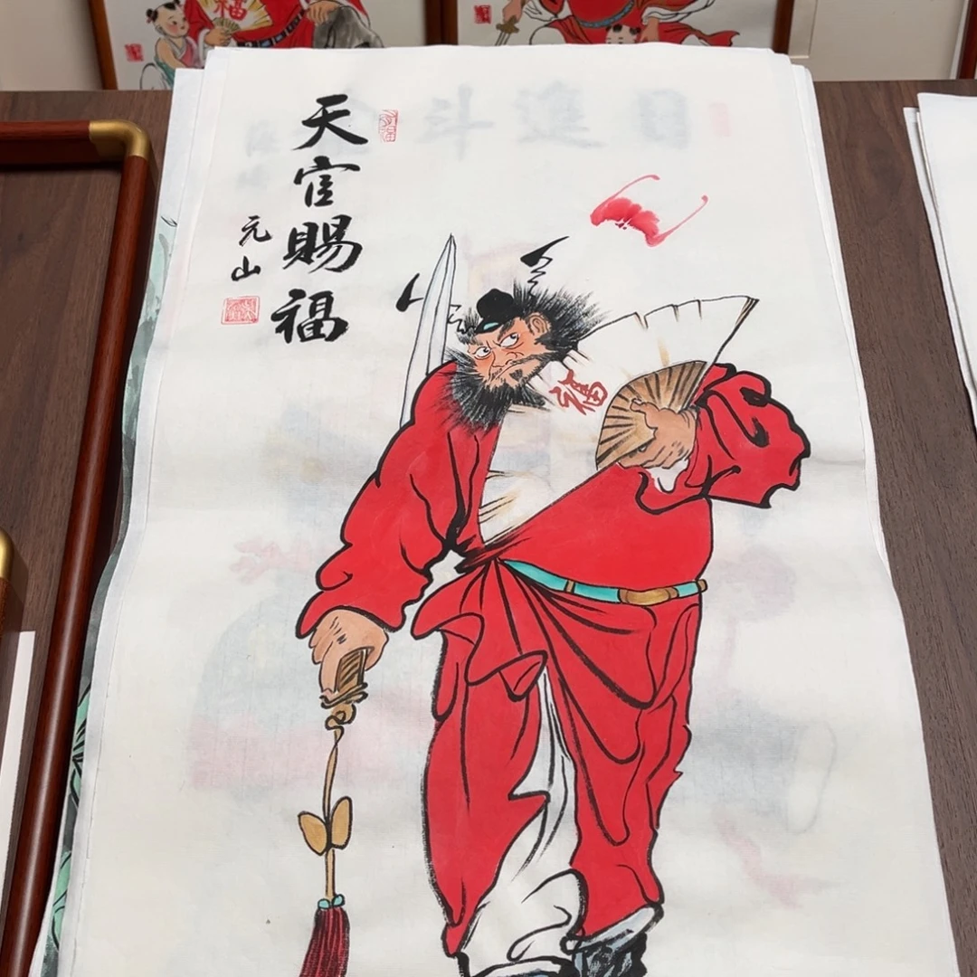国画纯手绘禅意画作品