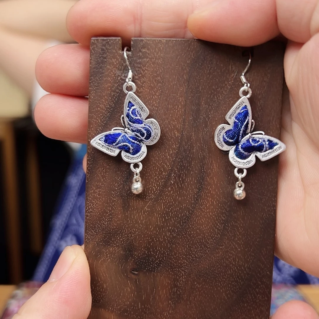 黄铜925银布艺手工刺绣