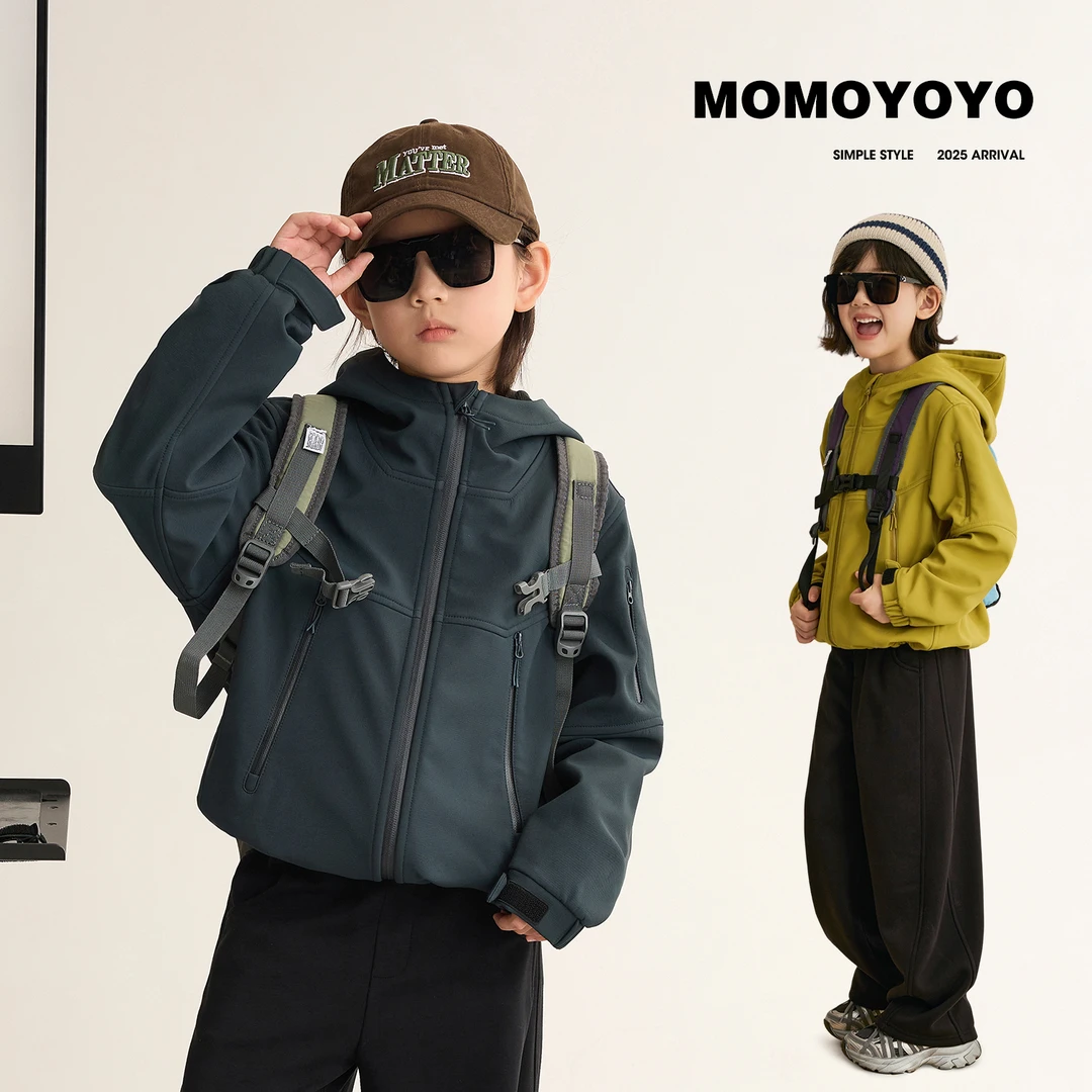 【防水胶囊】儿童秋装保暖冲锋衣亲子装男女童防风防水外套8692D